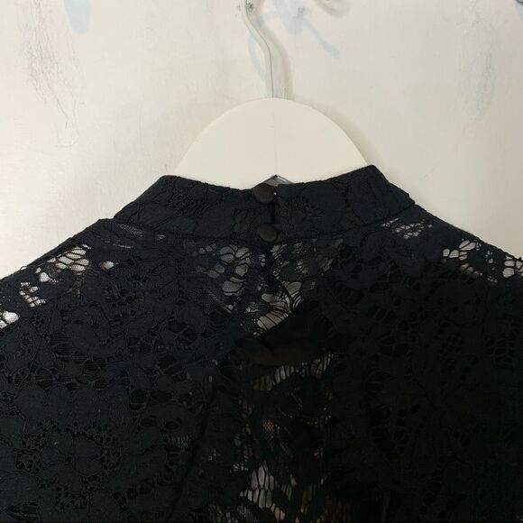 Fame and Partners Black Lace Maxi Dress - Picture 11 of 15